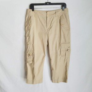 LRL Lauren Ralph Lauren Utility Cargo Capri Pants Womens Size 8 (Waist Size 32)